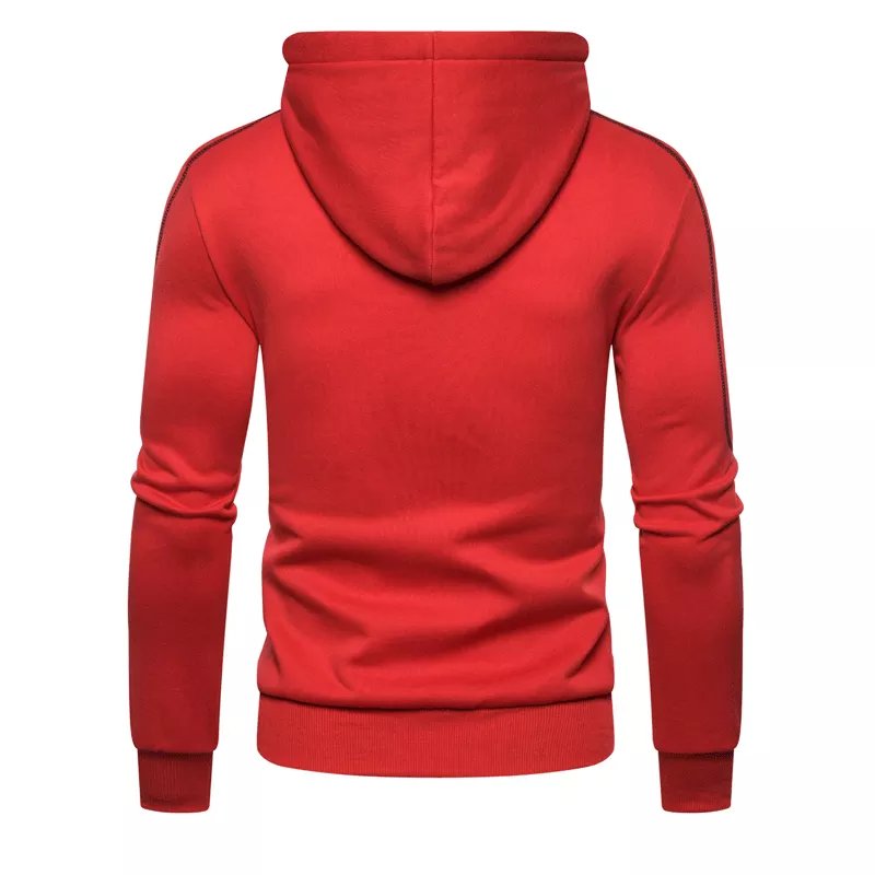 Custom Oversize Men Full Zip Up Hoodie High-Quality Heavy Polyester Men's Hoodie Solid Color Custom Made Hoodies