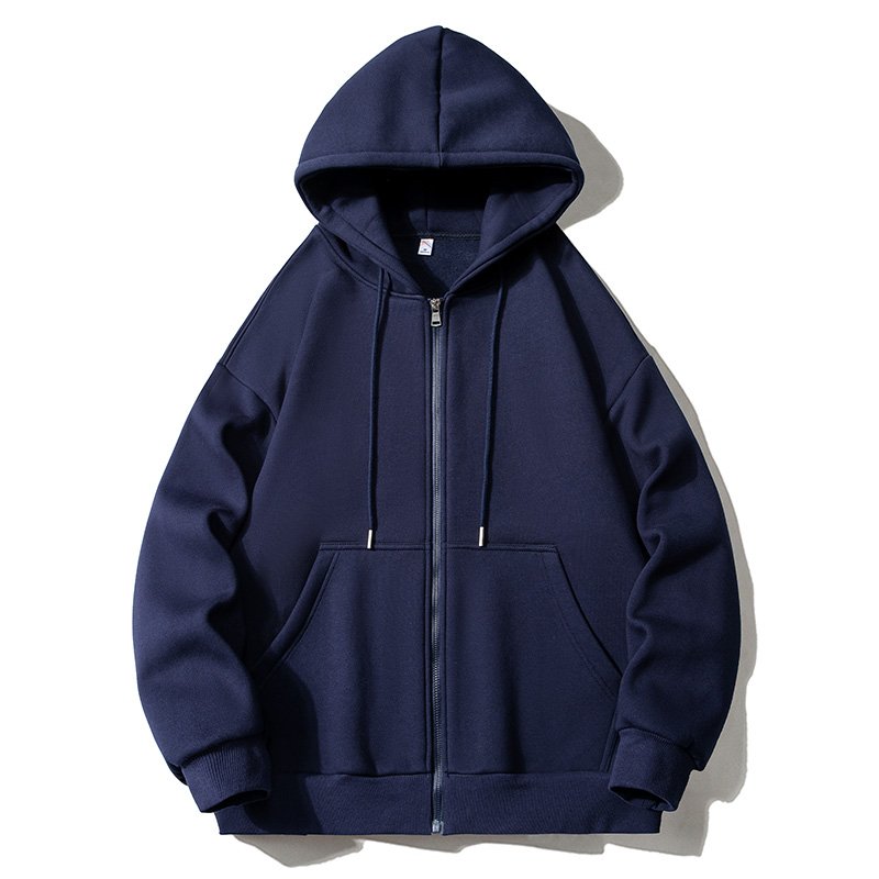 Customized Men's brand 100% Cotton Drop Shoulder denim Street Style 3D Puff tears Hoodies