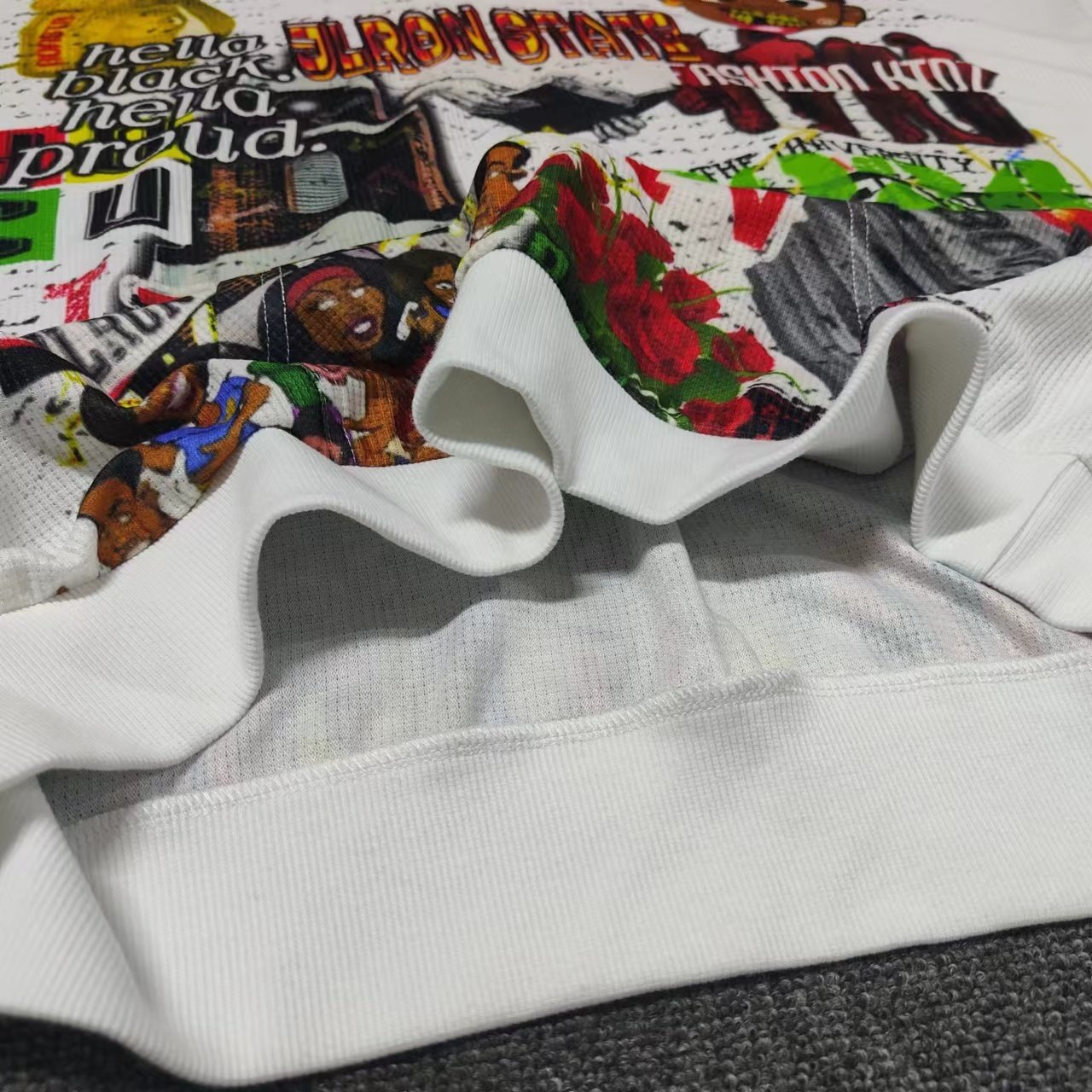 OEM heat transfer men's hoodie custom waffle hoodie high quality printed hoodie