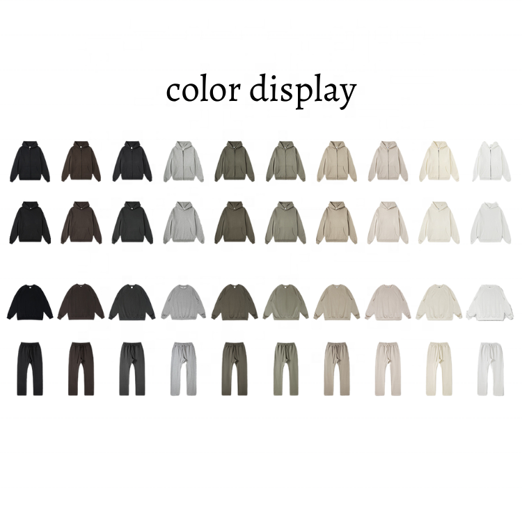 men's 100%cotton blank thick french terry luxury quality heavy weight oversized fit custom print logo men's hoodies&sweatshirts