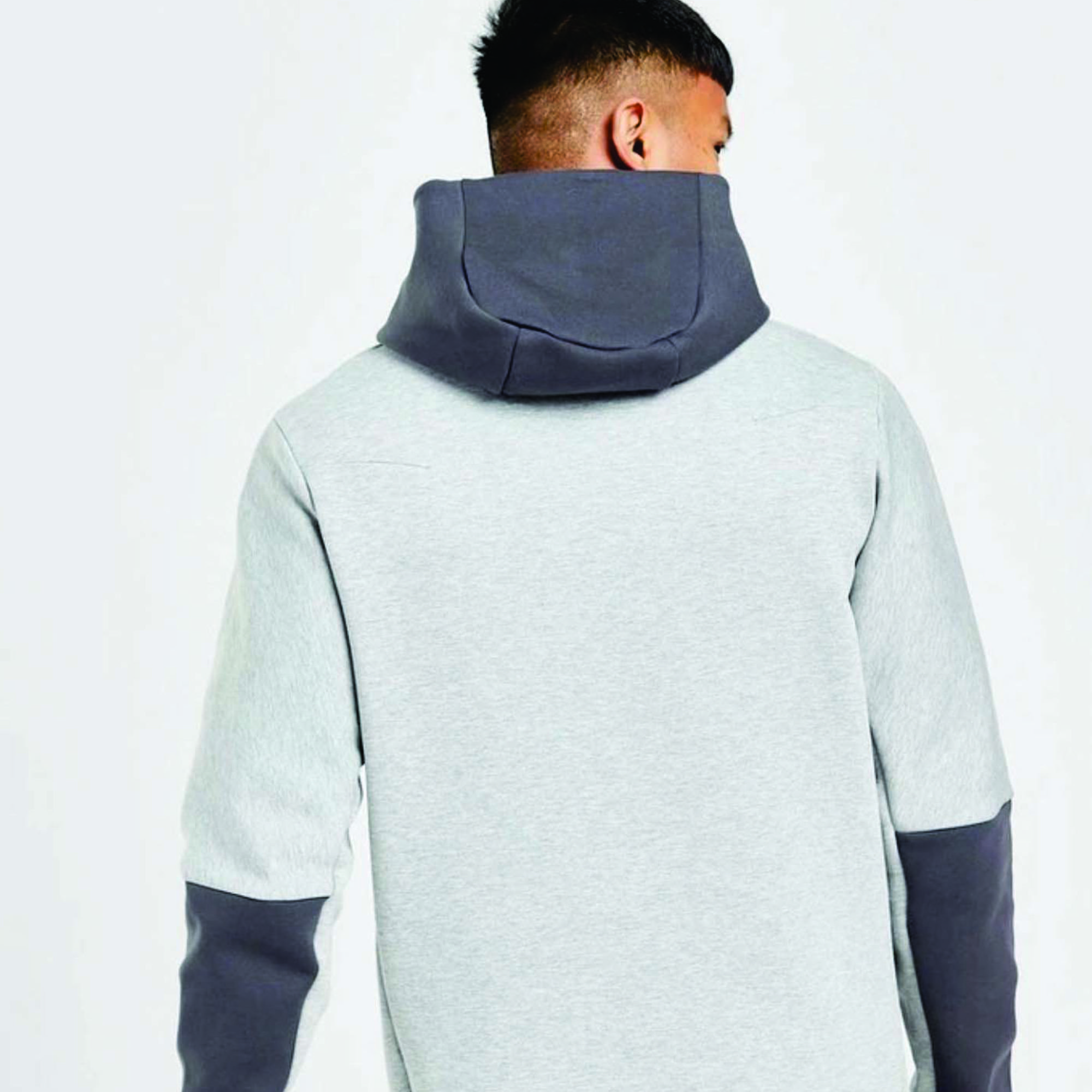 OEM Designed Men's Tech Fleece Tracksuit 69% Cotton 31% Polyester Grey Full Zip Hoodie Joggers Sweatpants Sweatsuit for Adults
