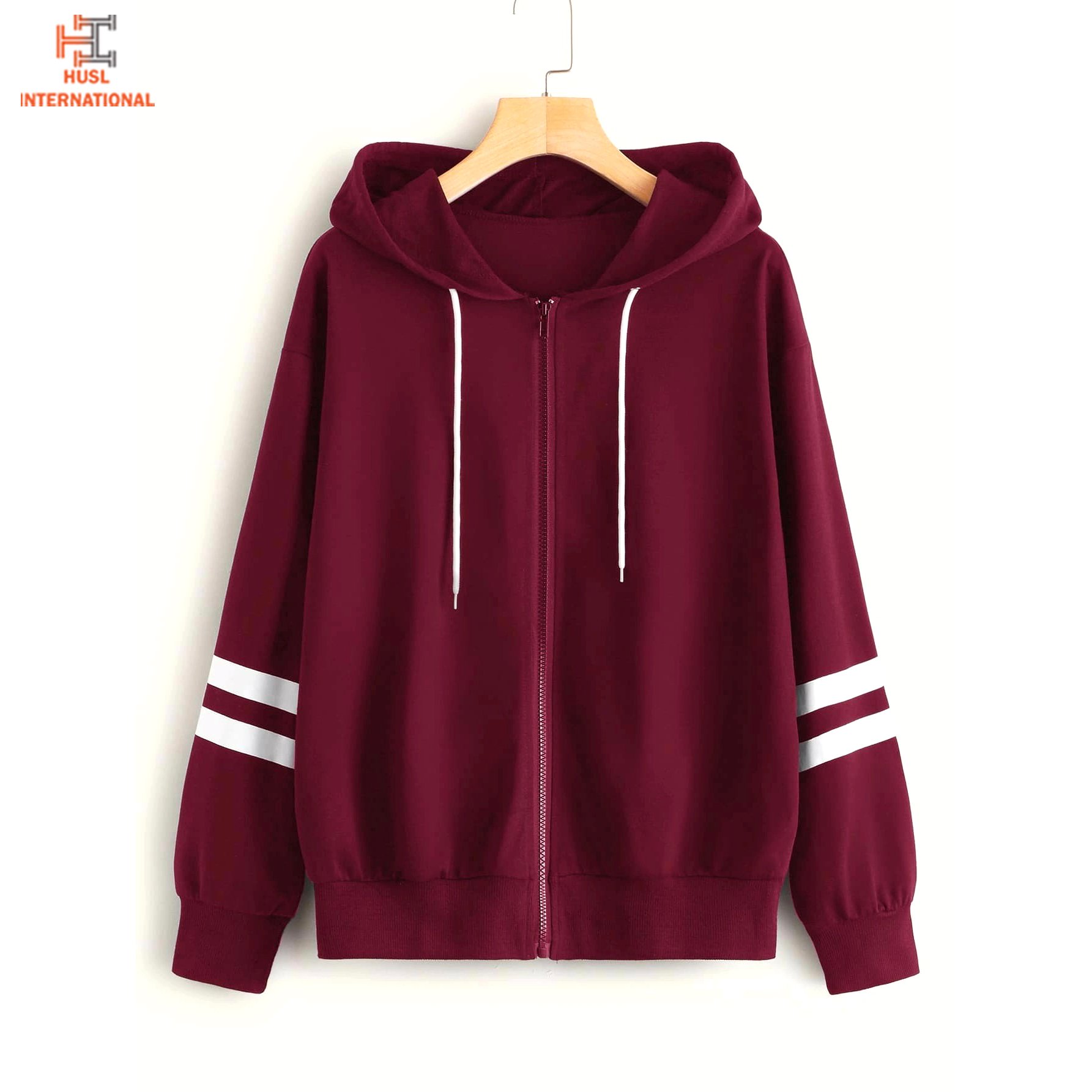 100% Cotton Fleece jacket men's gym hoodie slim fit running And training custom sports Zipper hoodie
