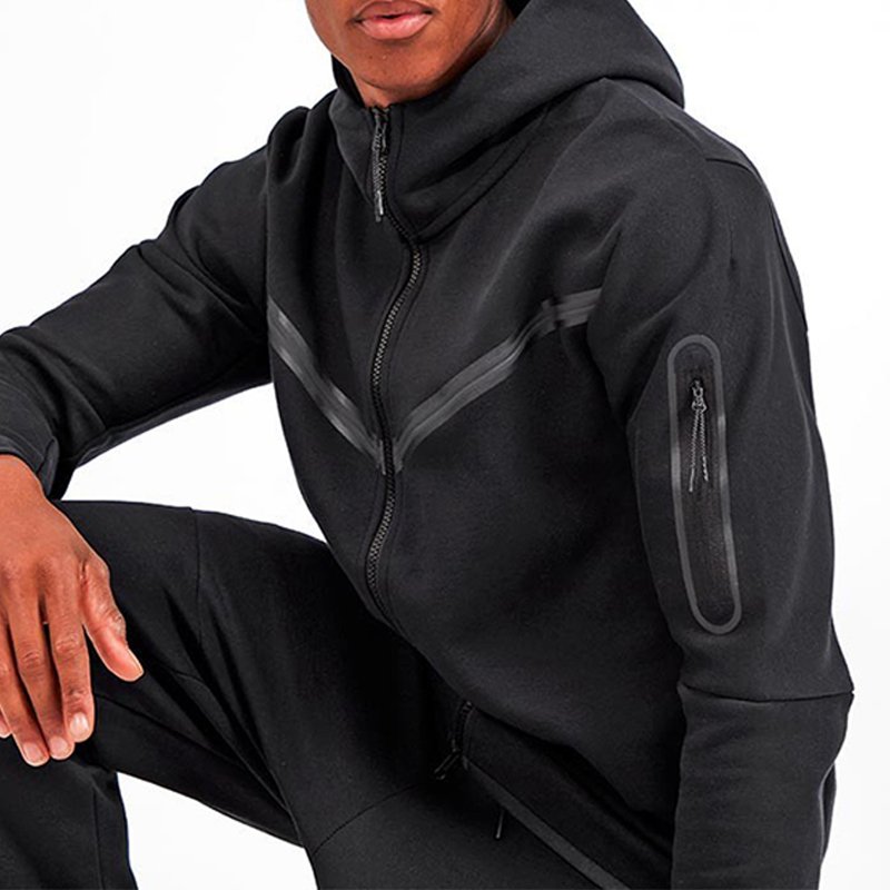 Oversized Hoodie Jogger heavyweight Custom Mens Cotton Fleece 2pcs Set Hoodie Sweatpants Casual Men Sweatsuits with side panel