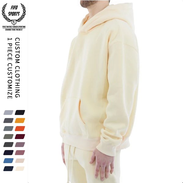 Manufacture oversized Mens plained, sweats boxy No string Boxy Hoodies for high quality drop shoulder heavy weight Hoodie OEM