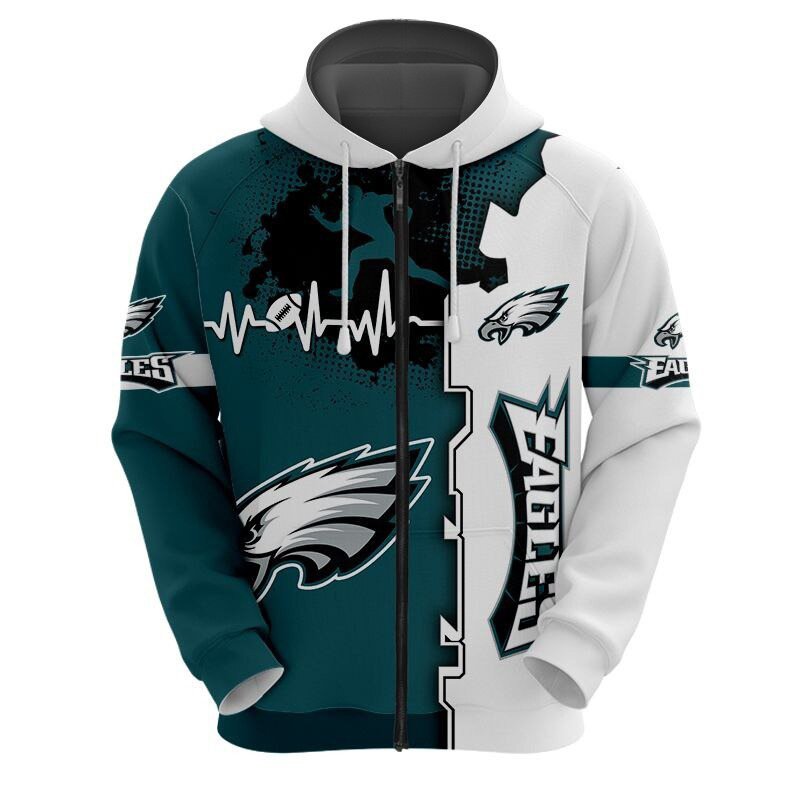 Manufacturer New American Football Team Sports Hoodies Winter Wearing Zipper up Sweatshirts Casual Sports Men's Hoodies