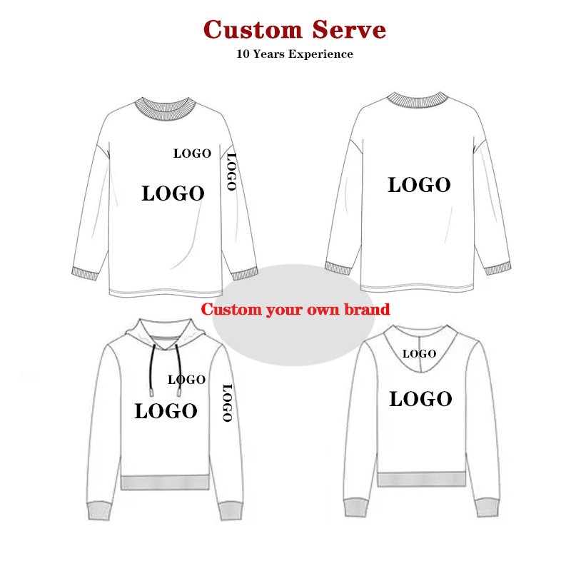 High Quality Custom Logo Hoody Print Custom Puff Print Embroidery Blank Men'S Hoodies Sweatshirts