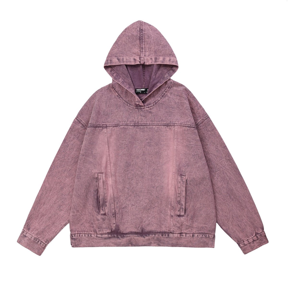 Good quality oversized men's hoodie emborder custom pullover unisex stone acid wash hoodie sun fade hoodie and sweatshirt