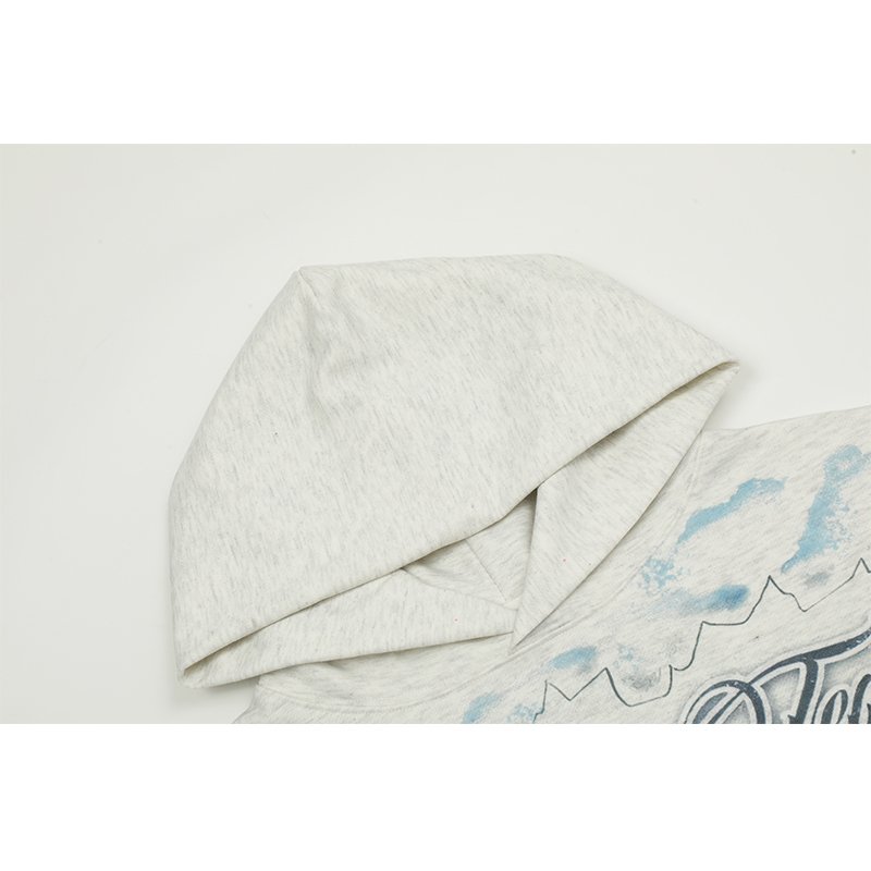 Wholesale High Quality Heavyweight Custom LOGO Full Print Cotton Oversized Streetwear Vintage Washed Men's Hoodies&Sweatshirts