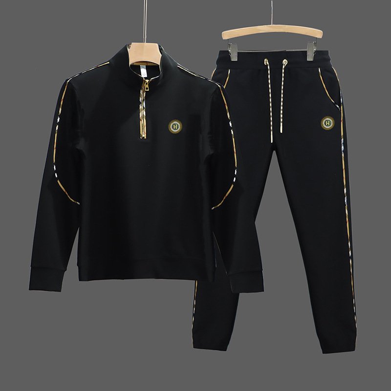 2 piece sweatsuit set men's clothing suits for men's hoodies & sweatshirts set