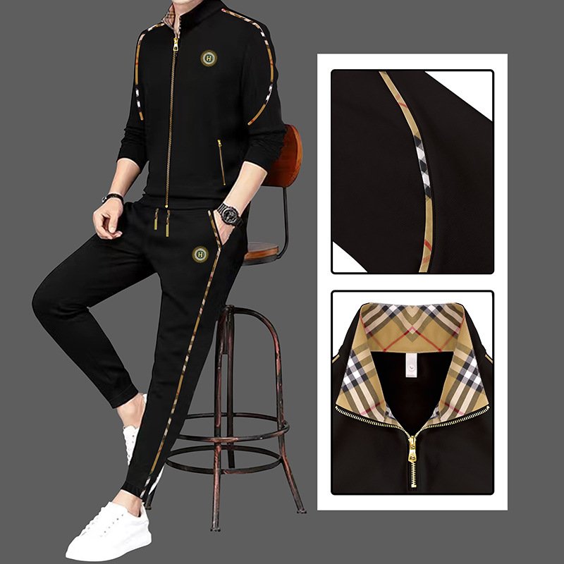 2 piece sweatsuit set men's clothing suits for men's hoodies & sweatshirts set