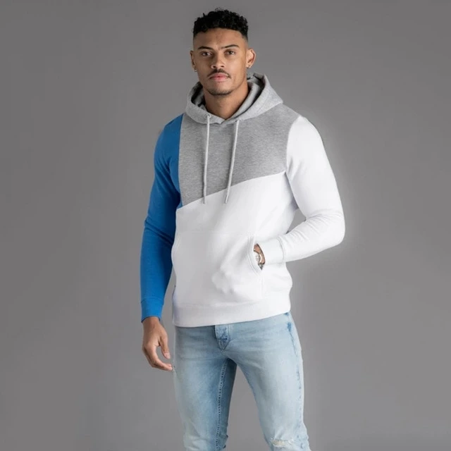 2024 Customized Navy Blue White Men Hoodies Autumn Solid Color Pullover Sweatshirts Classic Mens Casual Hoodies Yasin Wears