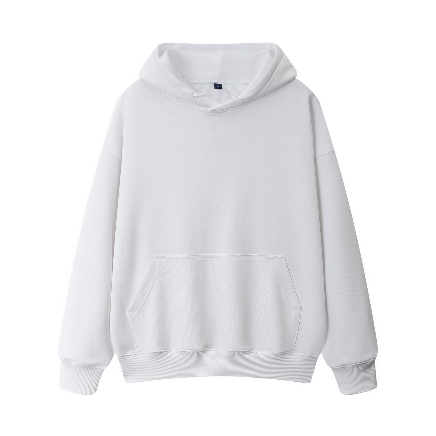 Custom Embroidered Logo Hoodie Men 100% Cotton Oversized Pull Over French Terry Men's Hoodies & Sweatshirts