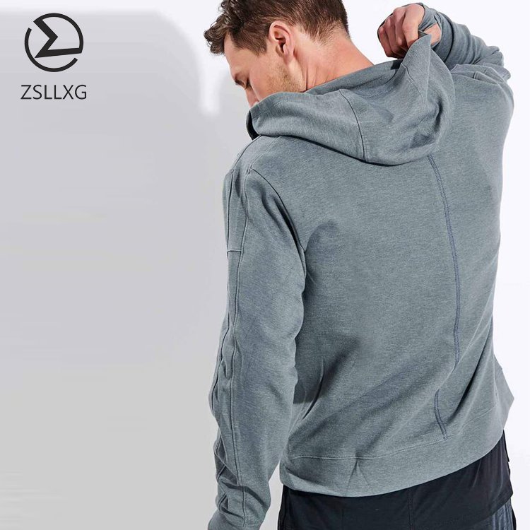 Autumn and Winter Fitness Running Training Long-sleeved Quick-dry Zipper Casual Sherpa Hoodie Man