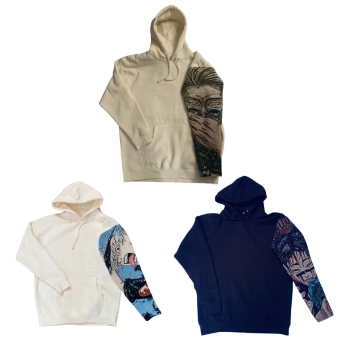 Tapestry / Anime / Bape hoodie with custom logos printing embroidery of tapestry hoodie at wholesale for men and women