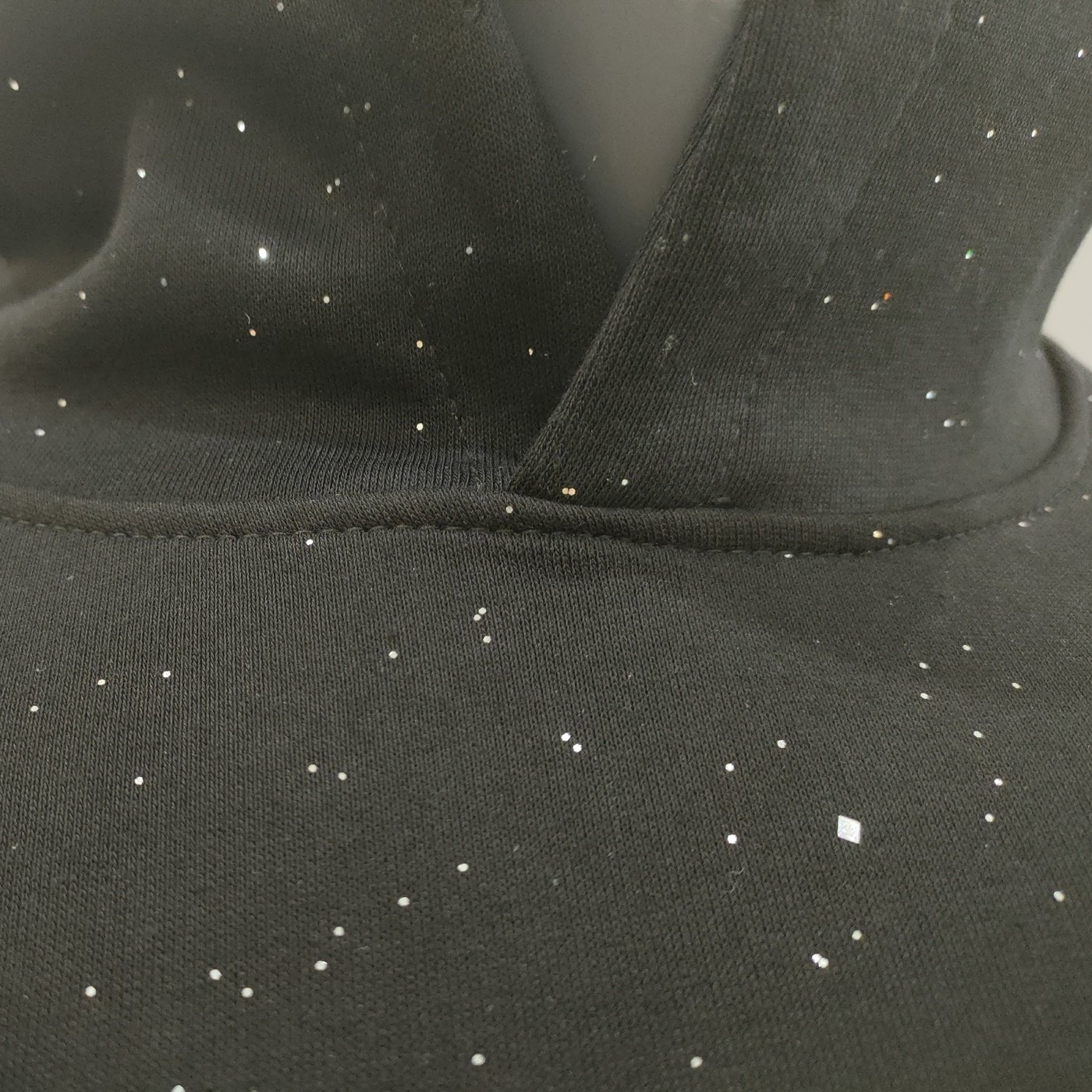 MASSGARMENT Fashion Streetwear Men's Oversized Sparkly Glitter Hoodie Sparkle Bling Rhinestones Hoodie Pullover Wholesale