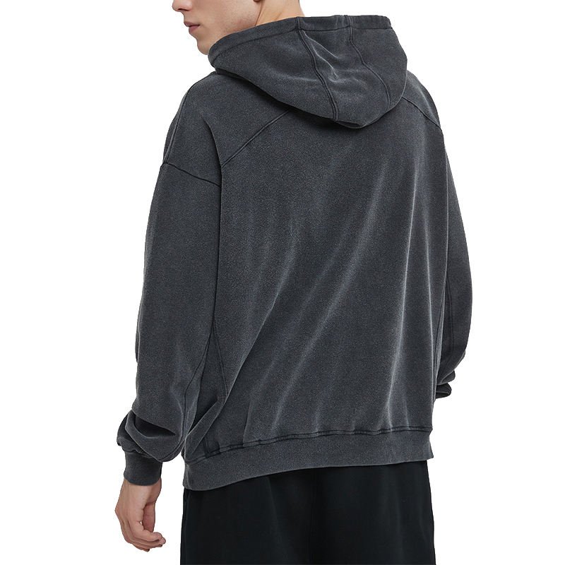 Fashion Casual Oversize Loose Vintage Mens Hoodie Fall Winter 420g Washed Thick Heavy Men's Hoodies