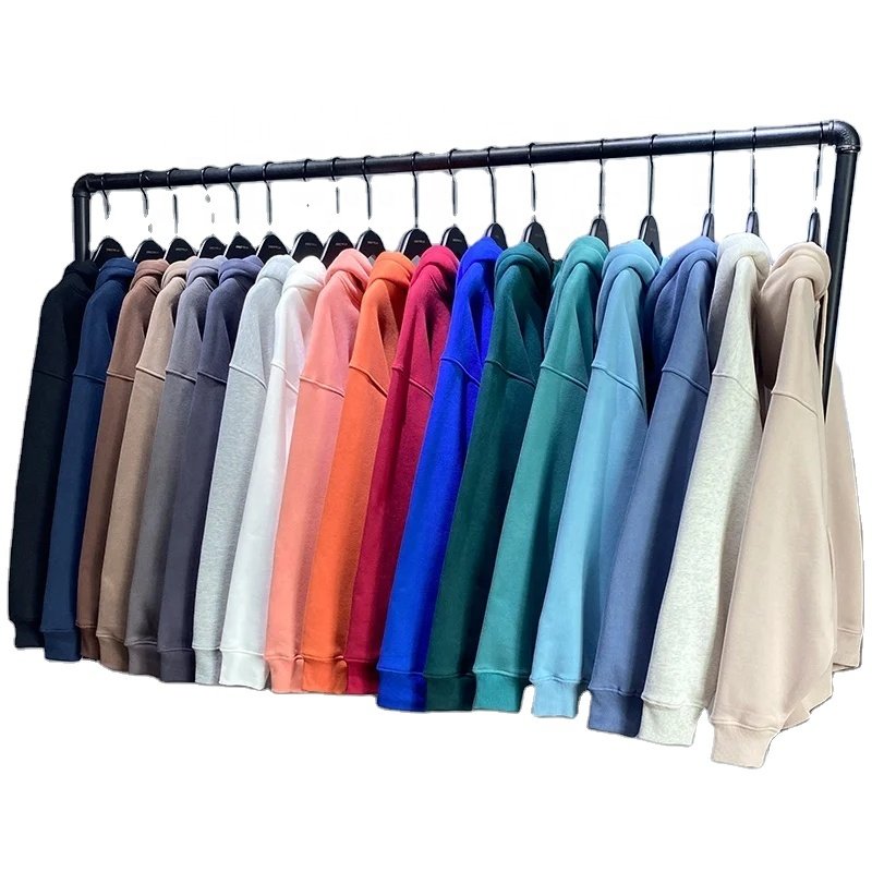 High Quality Blank Thick Hoodies Luxury Hoodies Unisex Fleece Sweatshirt Custom Men's Hoodie