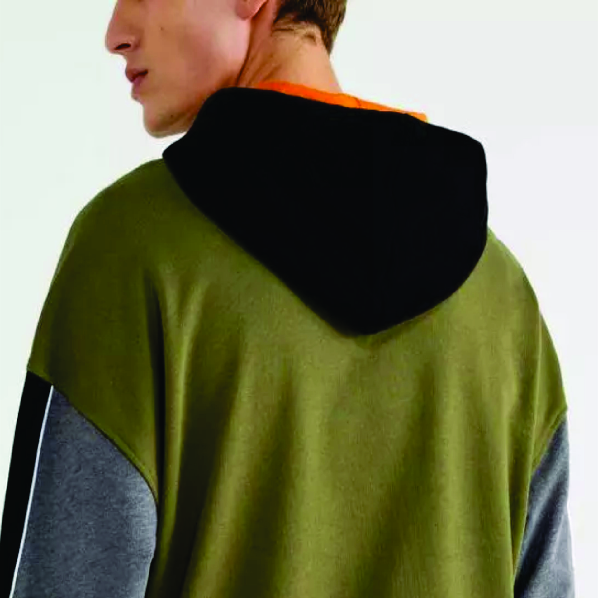 Wholesale design zip up hoodie sweatshirts custom 500 gsm mens tech fleece cotton patchwork oversized hoodies for men