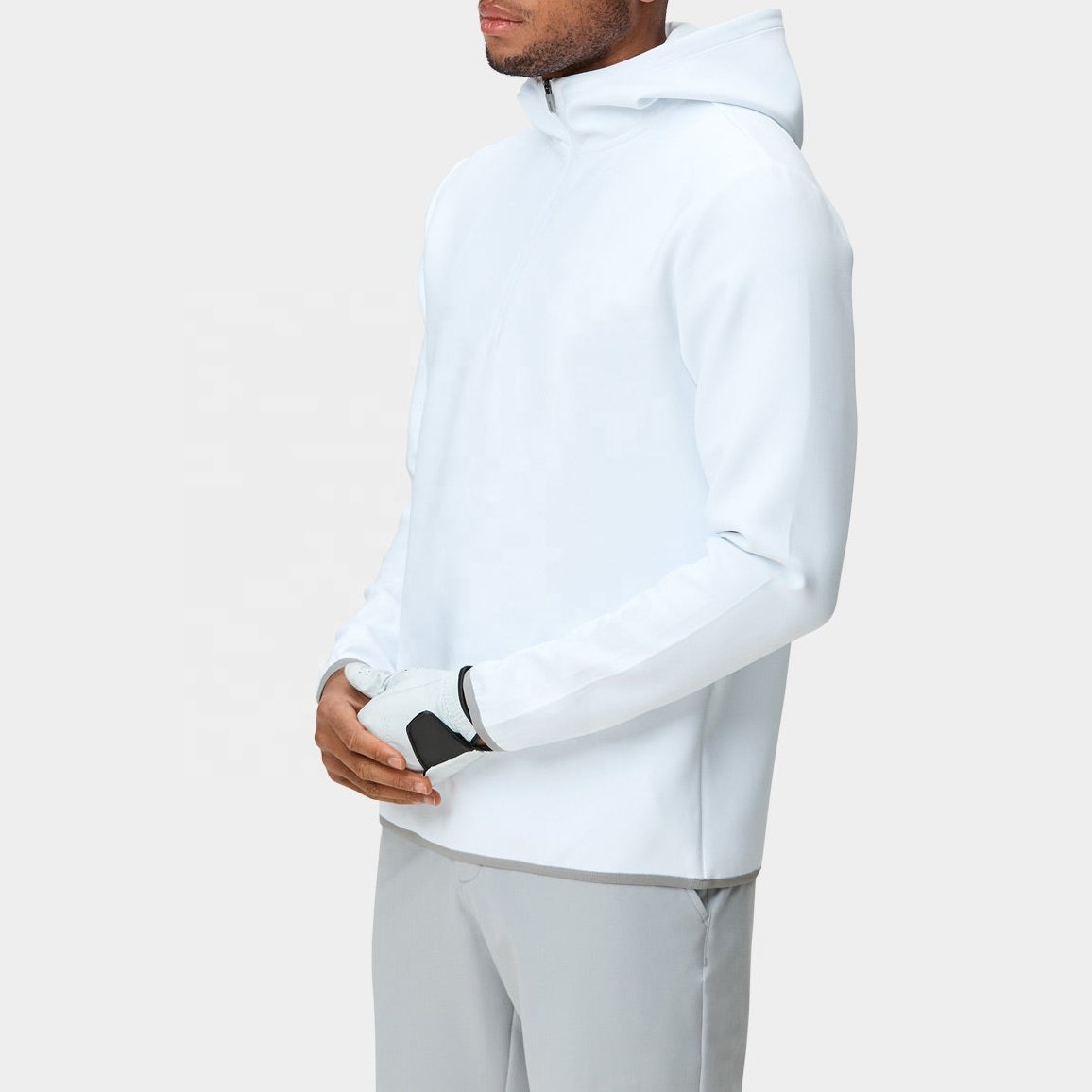 OEM Factory Custom Oversized Hoodie Men's Hoodies & Sweatshirts Slim Fit Zip Neck Quarter Zip Pullover Golf