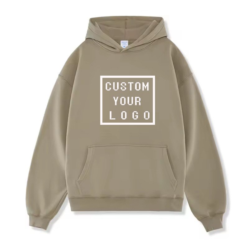 Custom Print Embroidered loose Hoodie Pullover High Quality 100%cotton Men's Sweatshirt oversiz Hoodie Heavyweight boxy Hoodie