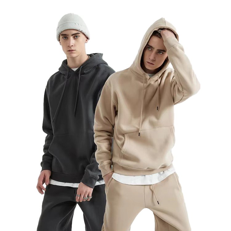 Winter new design custom unisex cotton wholesale plus size sweatshirt hooded men's pullover hoodies