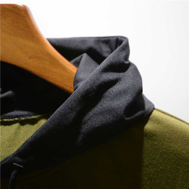 Men's Hoodies Hip Hop Patchwork Punk Style Hoodies Summer Men Clothing Half Sleeve Shirts Casual Clothes Male