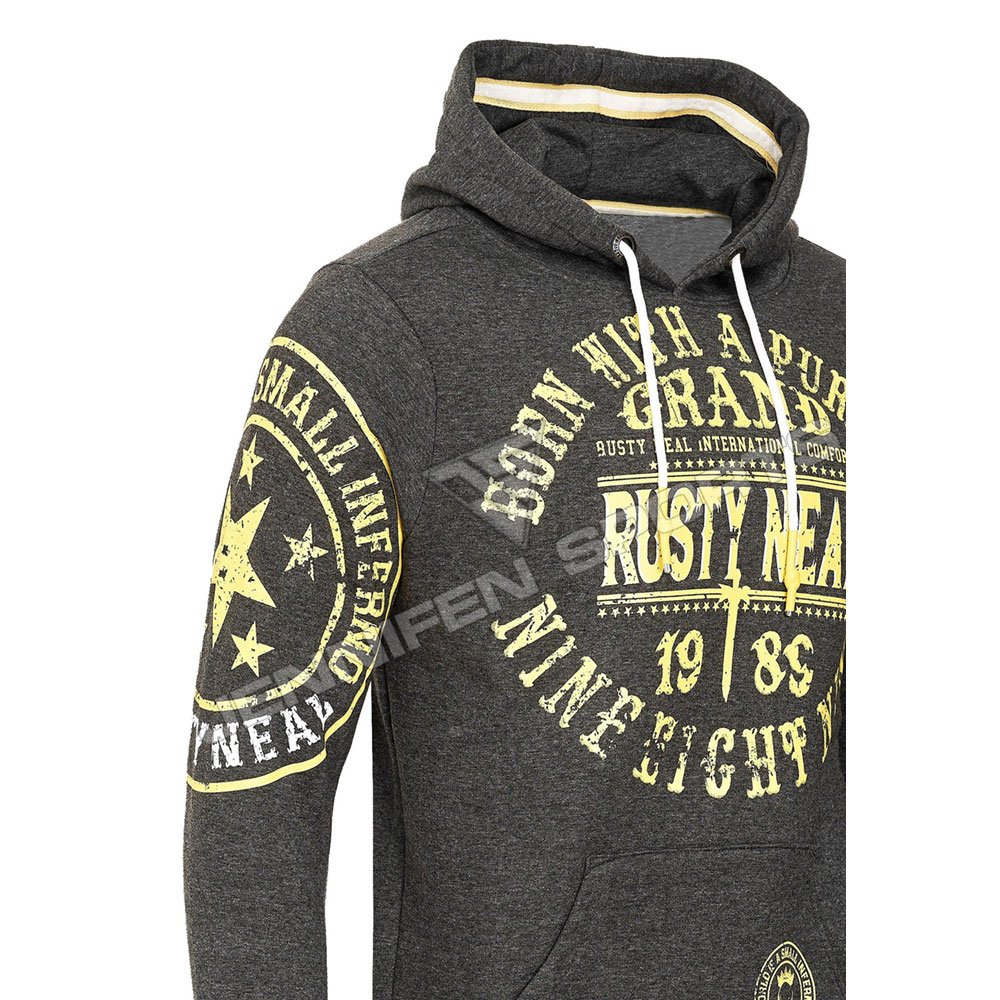 OEM Custom Logo Winter Hoodie 100% Cotton Fleece Digital Printing On Chest,Left&Right Sleeves Unisex Pullover Unlined Hoodie