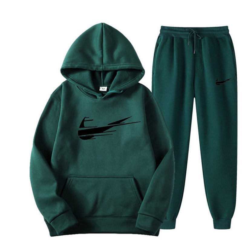 New Winter Sports Printed Men Tracksuit Male Luxury Solid Colors Zipper Casual Designer Streetwear Sweat Suit For Men