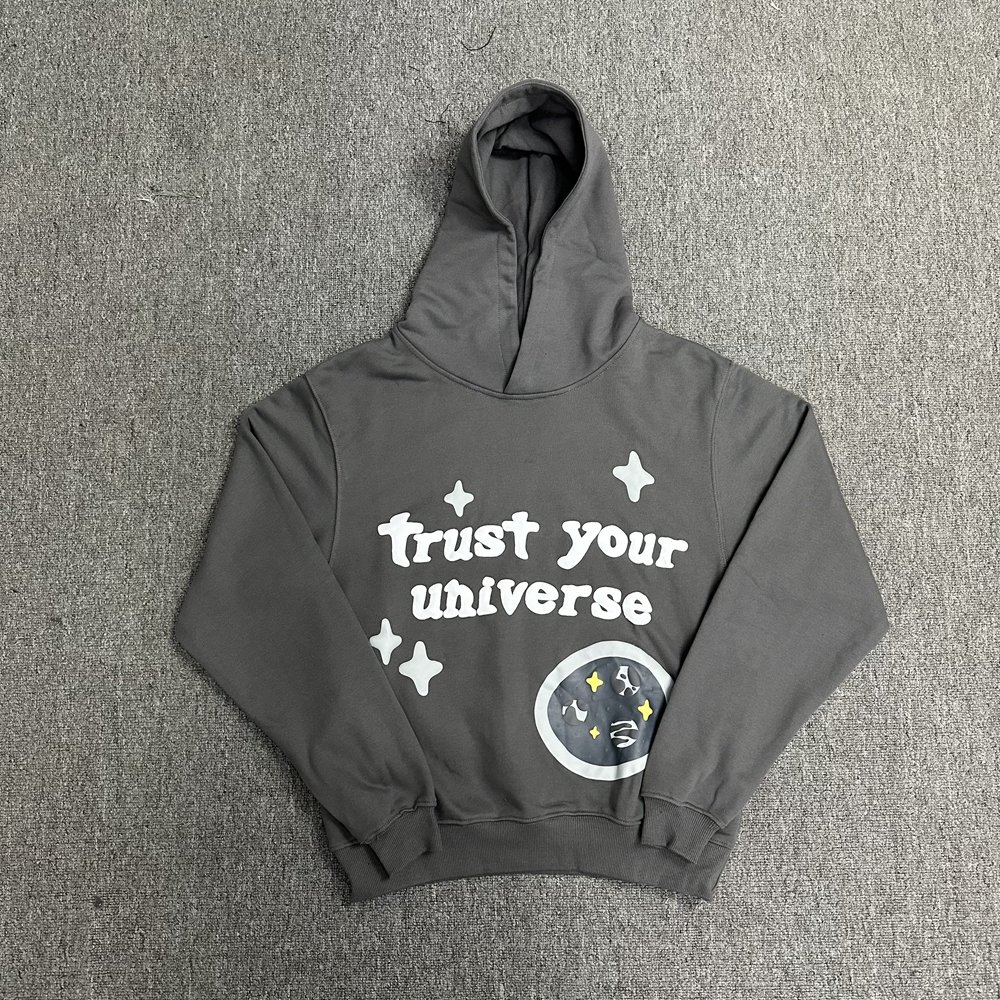 Hoodies Heavyweight 420gsm Puff Printing Hoodies Men's Tracksuits 100% Cotton Sweatshirt Streetwear Broken Planet Hoodie for Men