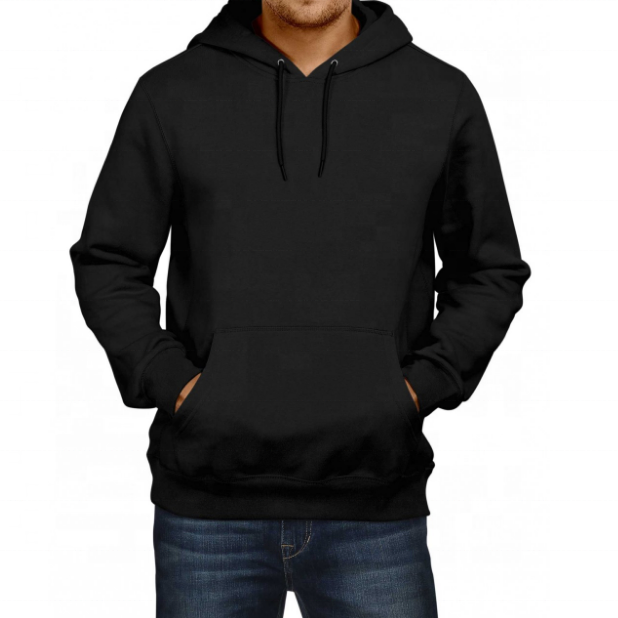 New Design Custom Multiple Color Men's Hoodies Stander Pullover Hooded 100% Cotton Regular Sleeve for Winter Plain Dyed Unlined