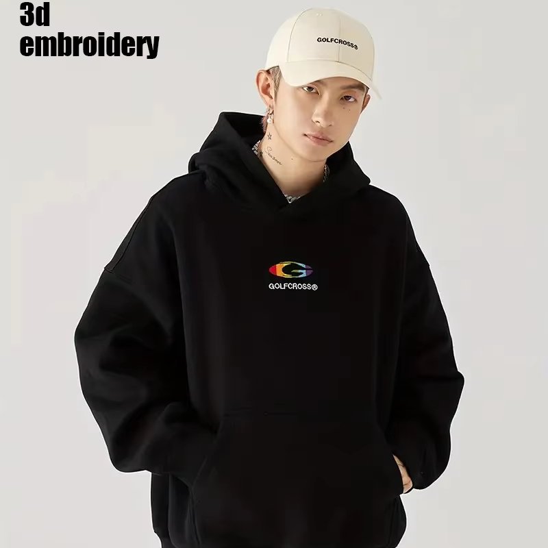 Custom High-End 470GSM French Terry Hoodie 100% Cotton Street Wear Printed Pattern Embroidered Technique Plus Size Winter ODM