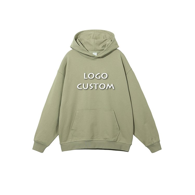 Custom Embroidered Cotton Oversized Men Hoodies Outdoor Casual Loose Sport Pullover Men's Hoodies
