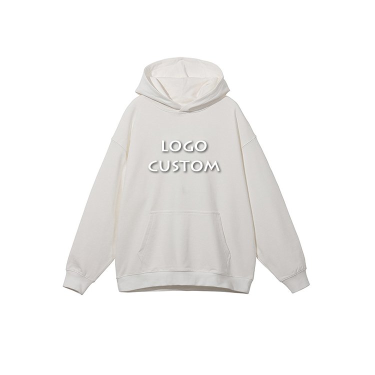 Custom Embroidered Cotton Oversized Men Hoodies Outdoor Casual Loose Sport Pullover Men's Hoodies