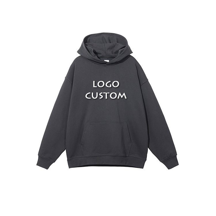 Custom Embroidered Cotton Oversized Men Hoodies Outdoor Casual Loose Sport Pullover Men's Hoodies