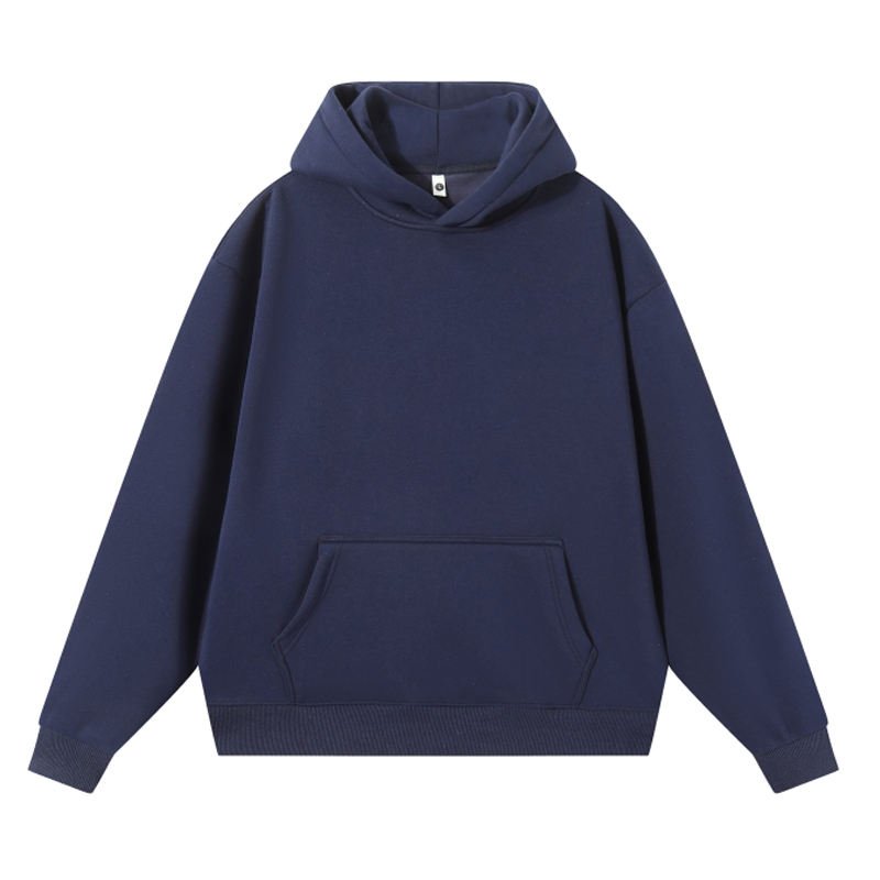 Drop shoulder autumn winter warm new loose wool thickened heavyweight men's hoodie custom logo men's super Dalian hoodie