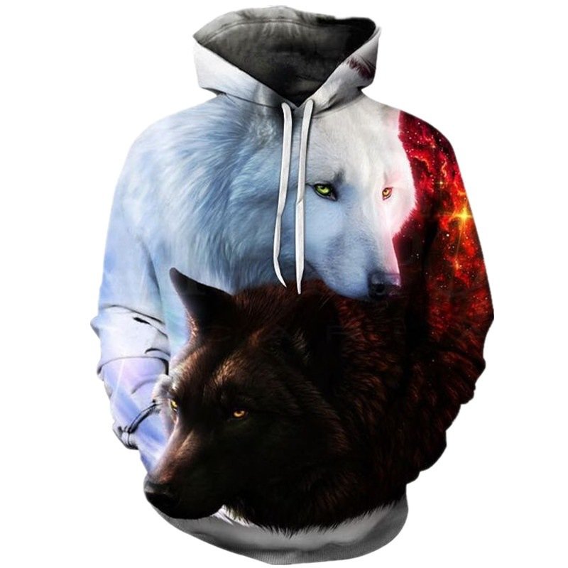 Men's Animal Shirt Retro Vintage 3D Printing Graphic Hoodie Hoodies Hooded Sweatshirts for Men Women