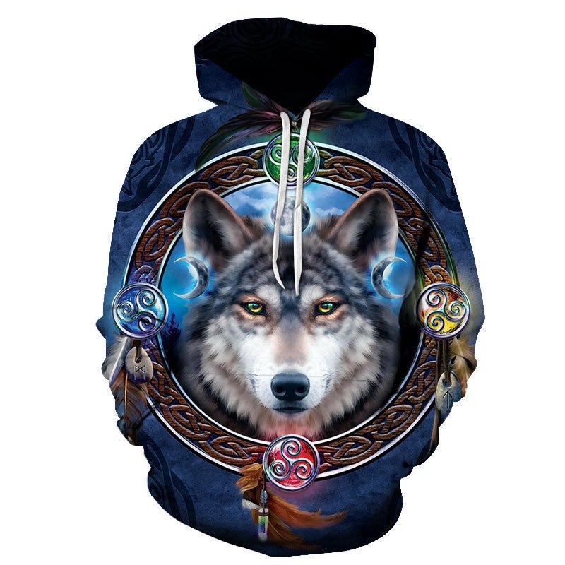 Men's Animal Shirt Retro Vintage 3D Printing Graphic Hoodie Hoodies Hooded Sweatshirts for Men Women