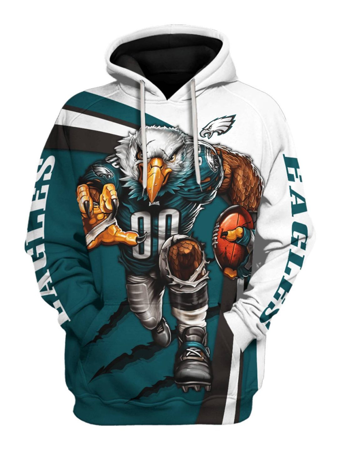 Hot Selling 2024 American Football Team Hoodies Sports Polyester 3D Digital Printed Sweatshirts Casual Sports Men's Hoodies