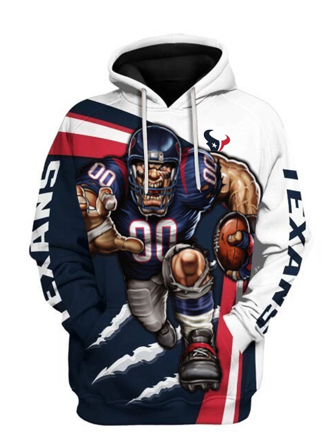 Hot Selling 2024 American Football Team Hoodies Sports Polyester 3D Digital Printed Sweatshirts Casual Sports Men's Hoodies