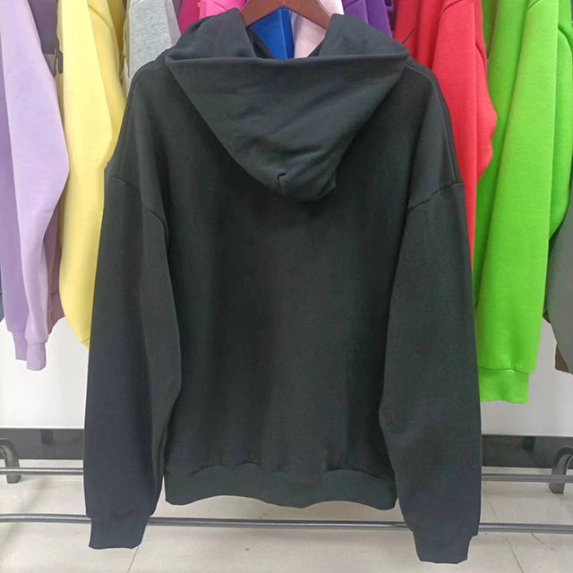 Custom 100% Cotton Hoodie Winter Style Distressed Embroidery Patch Vintage Cut Sew