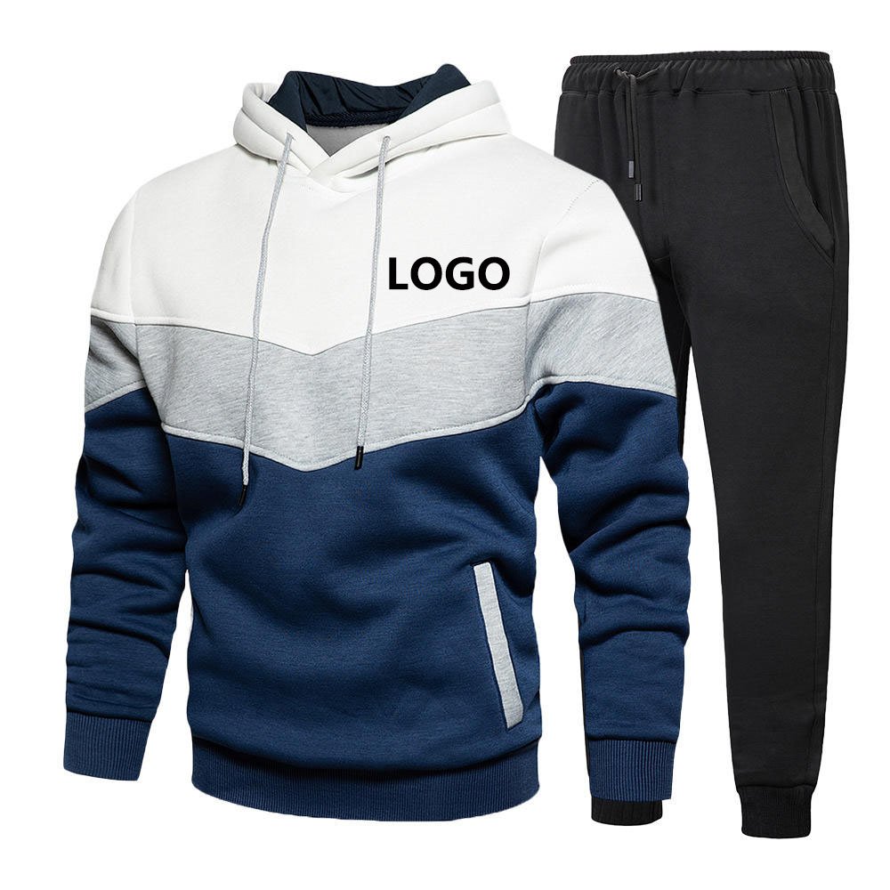 Letter Graphic Drawstring sweatsuits Two Pieces Set Jogging Sets Men's Hoodie and Elastic Pants Sets Gym Mens 3D Print Tracksuit
