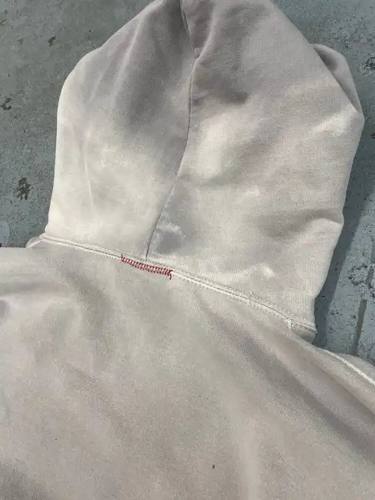 Faded No String Pocket Pullover Sweatshirt Custom Heavyweight Stone Acid Washed Custom Distressed Hoodie Men 2024