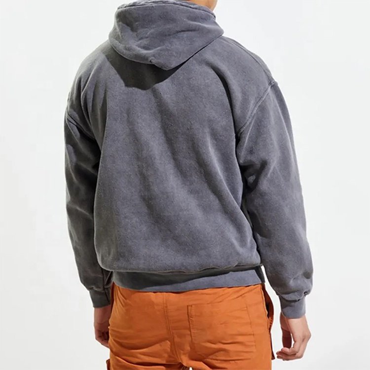 custom print men's hoodies and sweatshirts acid washed mens hoodies heavyweight high quality pullover hoodies