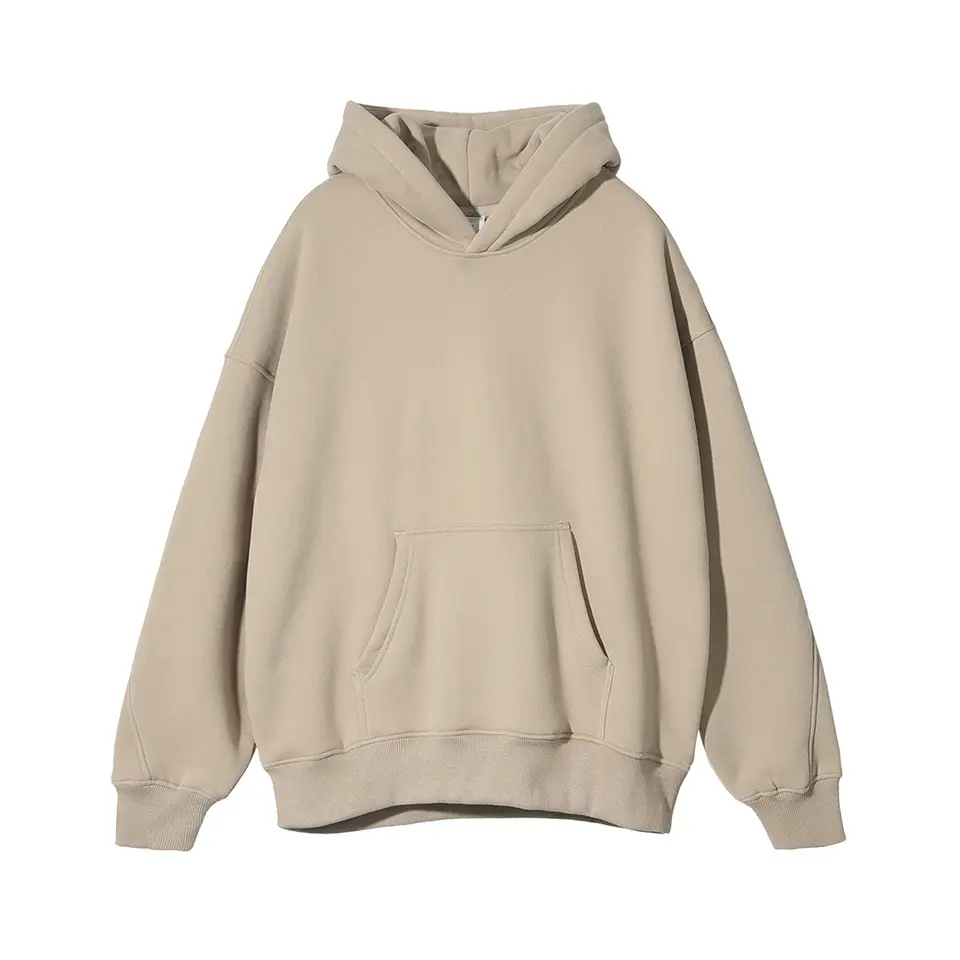 High quality custom logo 400G 100% cotton heavyweight Fleece Blank Oversized Plus Size Men'S Hoodies