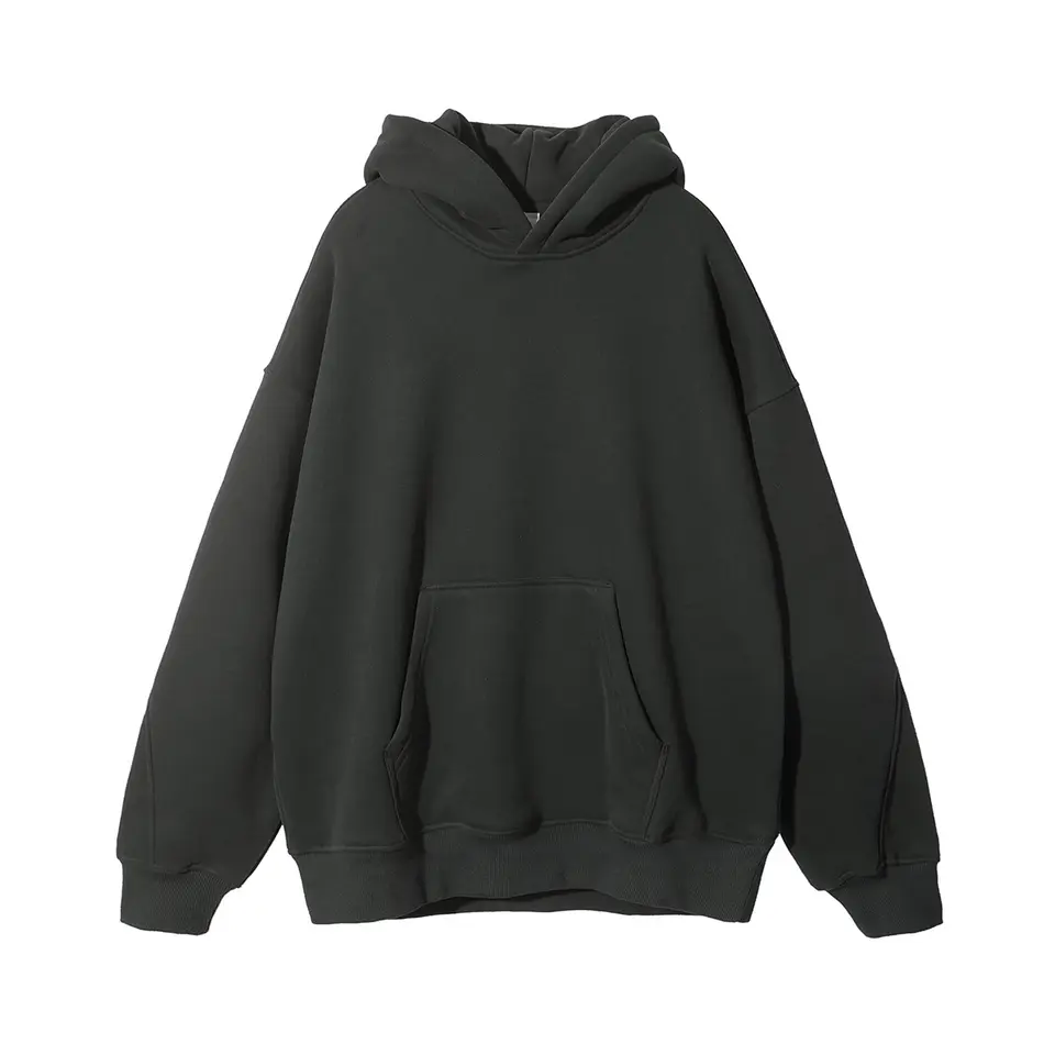 High quality custom logo 400G 100% cotton heavyweight Fleece Blank Oversized Plus Size Men'S Hoodies