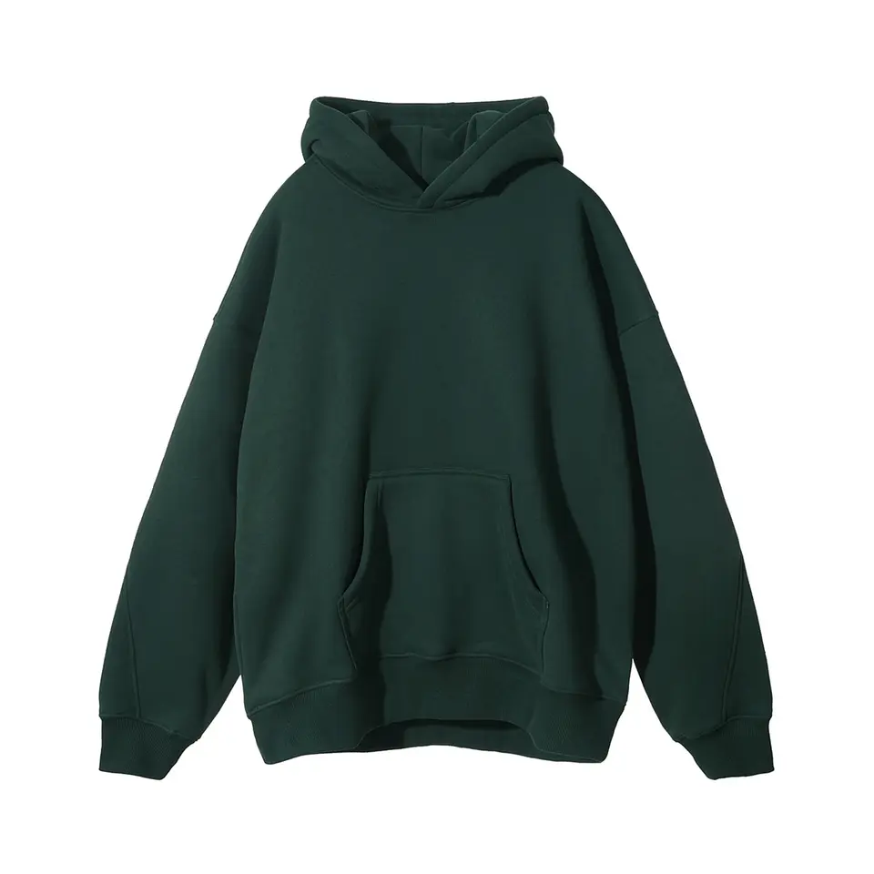 High quality custom logo 400G 100% cotton heavyweight Fleece Blank Oversized Plus Size Men'S Hoodies