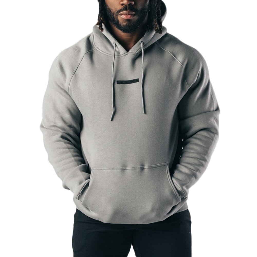 Custom Print High Quality Oversized Male Hoodies Wholesale Design 100% Cotton Pullover Sweatshirts Gym Jogging Bulk Men's Hoodie