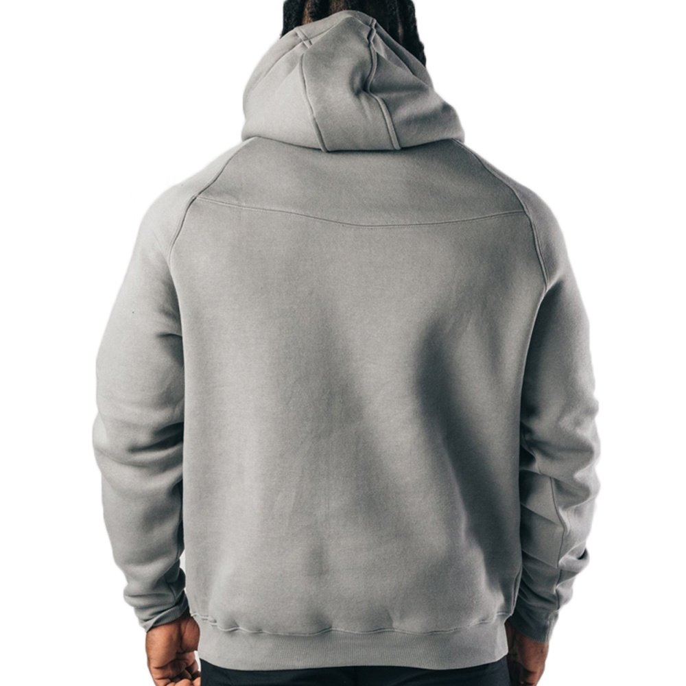 Custom Print High Quality Oversized Male Hoodies Wholesale Design 100% Cotton Pullover Sweatshirts Gym Jogging Bulk Men's Hoodie