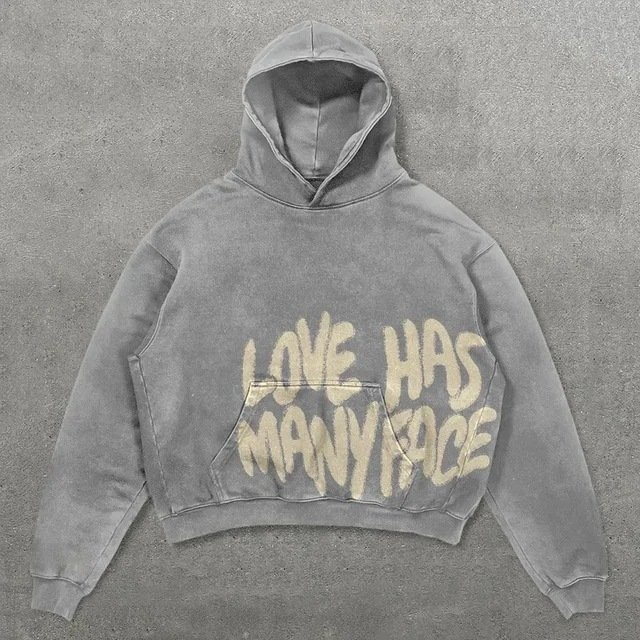Custom logo Manufacturers Cotton French Terry Hooded Streetwear Acid wash Casual Oversize Pullover Graphic printing Puff Hoodies