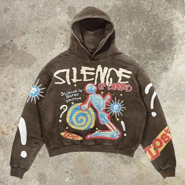 Custom logo Manufacturers Cotton French Terry Hooded Streetwear Acid wash Casual Oversize Pullover Graphic printing Puff Hoodies